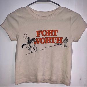Brandy Melville Fort Worth baby tee